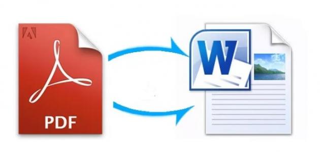 How to convert from pdf to word