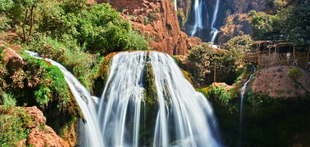 Where are Ouzoud waterfalls located?