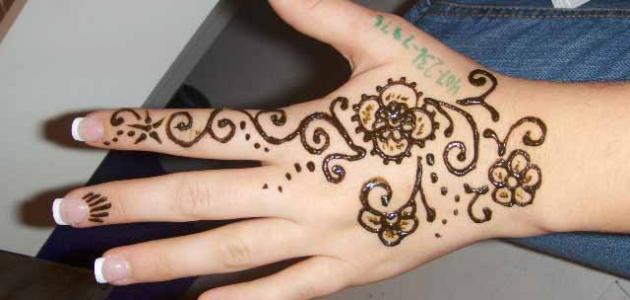 Métodos de dibujo de henna.