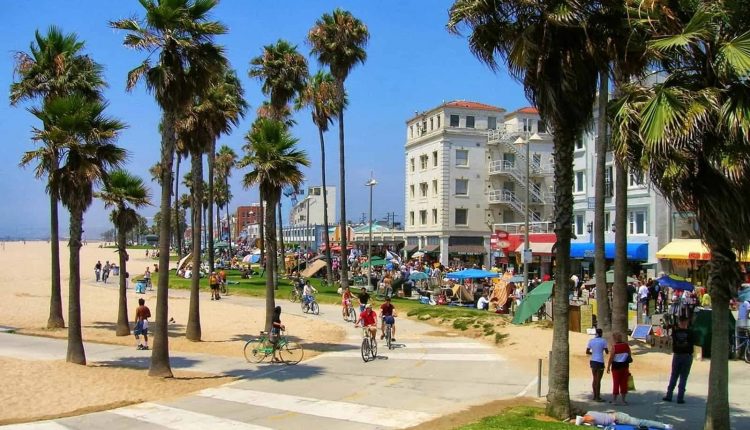 Actividades en Venice Beach en Los Ángeles, EE. UU.