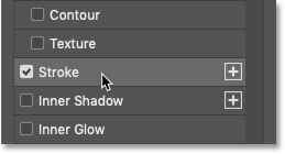 Add a Stroke layer effect to transparent text in Photoshop