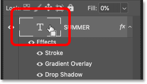 Laden Sie in Photoshop eine Auswahl um den Text herum