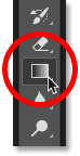 Seleccione la herramienta de degradado en la barra de herramientas de Photoshop