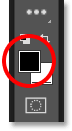 El color de primer plano actual en la barra de herramientas de Photoshop