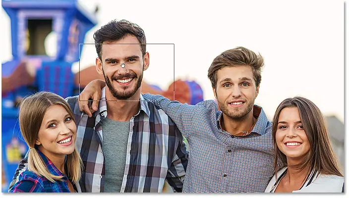 Rectangular view box in Birds Eye View in Photoshop