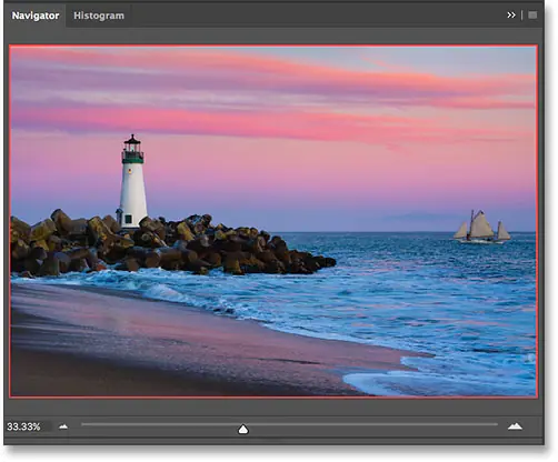 Панель навигатора в фотошопе
