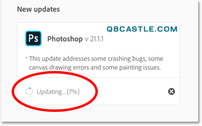 So öffnen Sie Photoshop nach dem Update auf die neueste Version