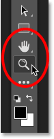 Используйте инструменты «Масштаб» и «Рука», чтобы быстро переключиться в режимы «По размеру экрана» или «100-процентное отображение».