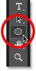 Resélectionnez l'outil Ellipse dans la barre d'outils Photoshop