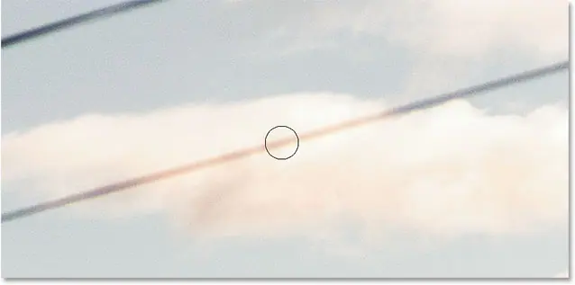 Resize the Spot Healing Brush tool.