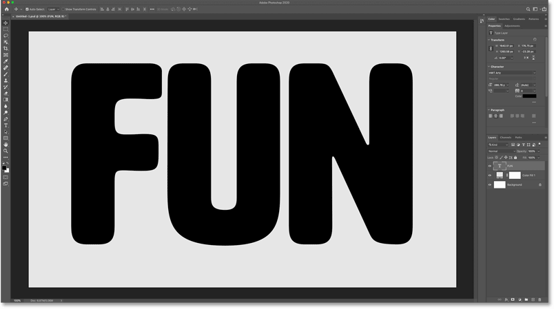 Расстояние между символами по умолчанию после добавления текста