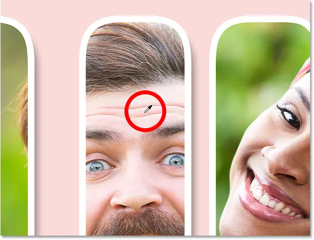 Образует новый цвет фона из одного из изображений в буквах.