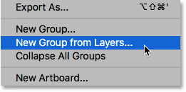 Choose New Set of Layers in the Layers panel menu