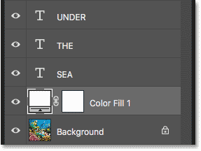 The Layers panel displays the white fill layer above the background layer