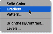 Add a gradient fill layer