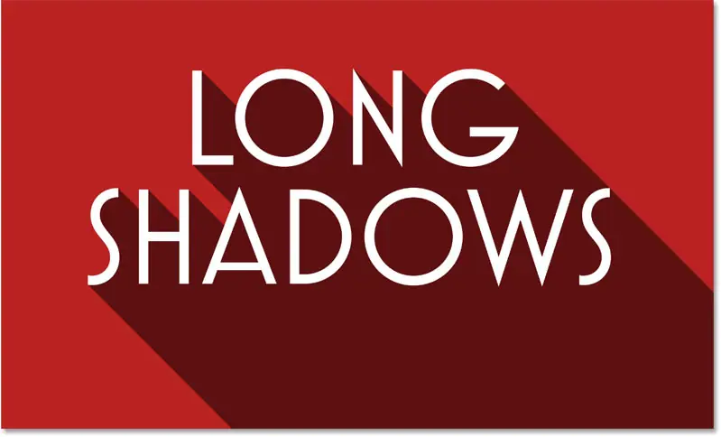 El efecto de sombra larga se ha reducido con más opacidad de sombra.