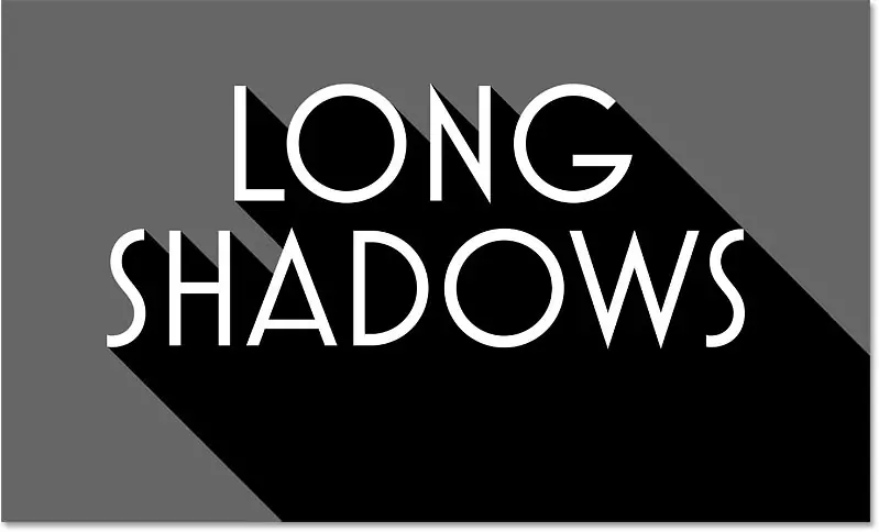 Long shadow effect after adding multiple shadow layers