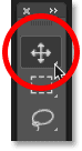 Select the Move tool from the Photoshop toolbar