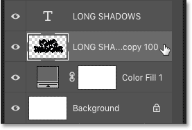 Select the shadow layer in the Layers panel