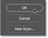 Cliquez sur OK pour fermer la boîte de dialogue Style de calque dans Photoshop