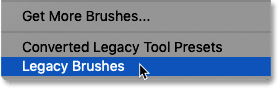 Как загрузить кисти Legacy в Photoshop CC
