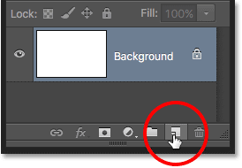 Clicking the Add New Layer icon in the Layers panel.
