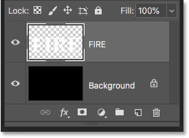 Type layer rasterized to pixels in Photoshop