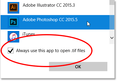 Windows 10 is the current default app for opening TIFF files.