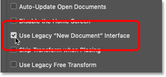 كيفية استخدام شاشة Legacy New Document في Photoshop CC