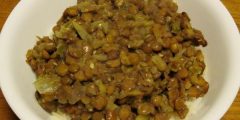 Rice method with lentils