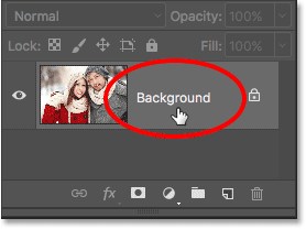 Open the background layer in Photoshop CS6.