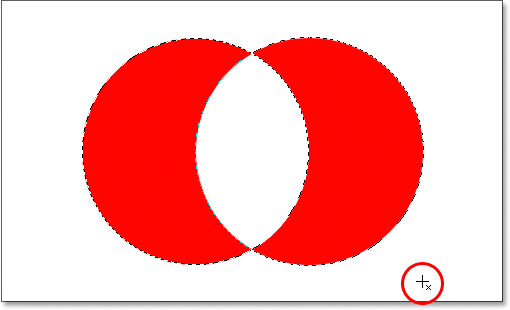 باستخدام تقاطع مع التحديد