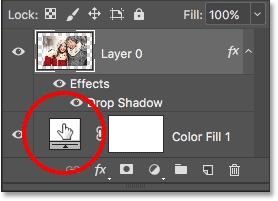 Double-click the color swatch for the fill layer.