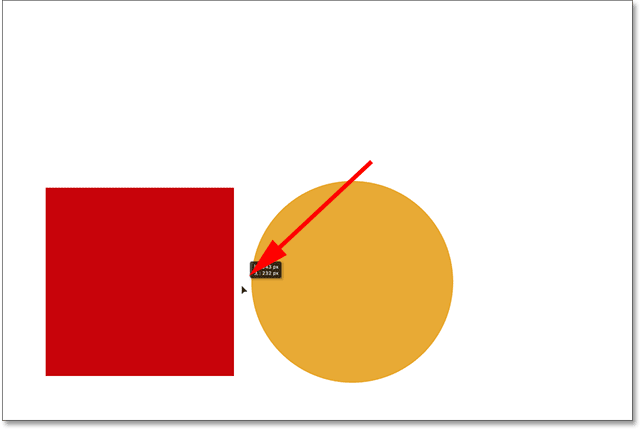 Move both shapes together using the Move tool.