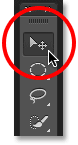 Choose the Move Tool in Photoshop.