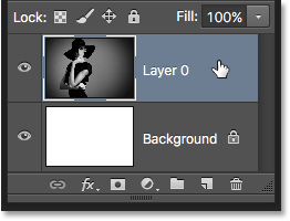 Choose the image layer. Image © 2016 Photoshop Essentials.com