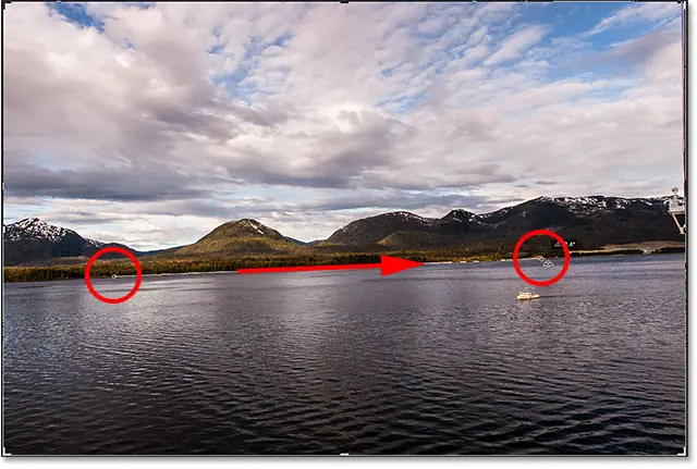 Dibuja una línea con la herramienta Enderezar.