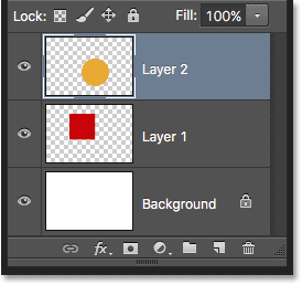 The Layers panel displays each item on its own layer.