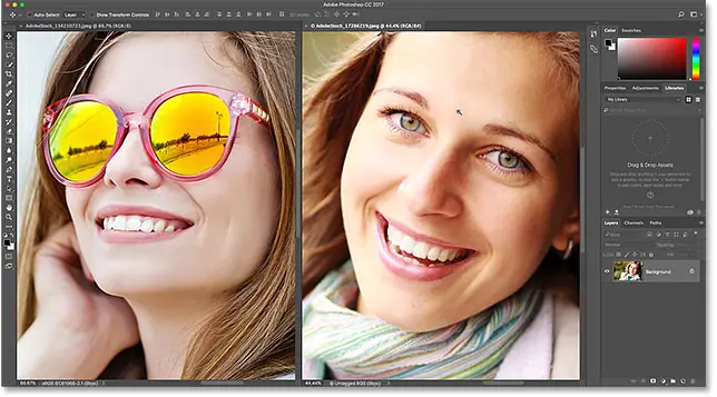 Vergrößern Sie alle geöffneten Bilder auf einmal in Photoshop