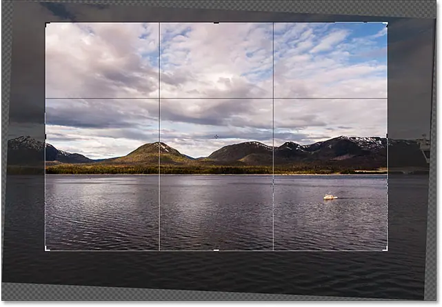 Resize crop borders and change image position.