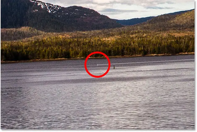 El punto de partida se sitúa por debajo de la línea de flotación.