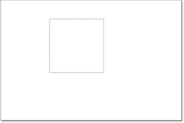 Draw a rectangular selection on Layer 1. Image © 2016 Photoshop Essentials.com
