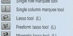 Explication des outils de sélection Lasso et Marquee