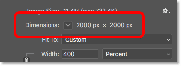 New pixel dimensions after downsampling the artwork in Photoshop
