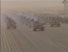 ارتال لدبابات التشيفتن الكويتية خلال عرض عسكري عام 1981، شكلت دبابات تشفتن عماد القوة المدرعة للقوات البرية الكويتية بمجموع 175 دبابة